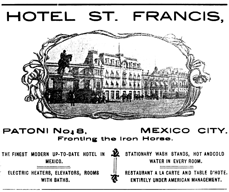 St. Francis Hotel on Calle Patoni in Mexico City